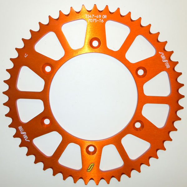 SUNSTAR WORKS TRIPLESTAR ALUMINUM REAR SPROCKET (5-354748OR)