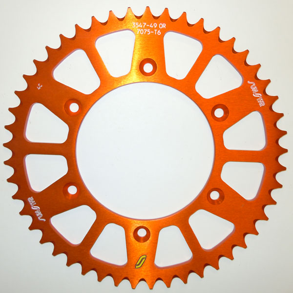 SUNSTAR WORKS TRIPLESTAR ALUMINUM REAR SPROCKET (5-354749OR)