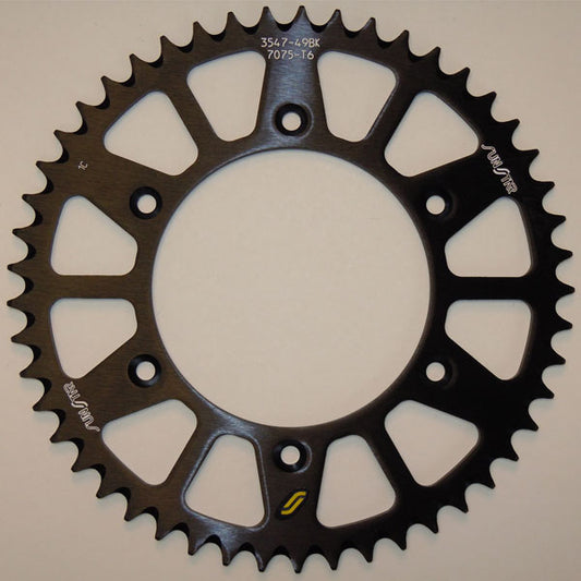 SUNSTAR WORKS TRIPLESTAR ALUMINUM REAR SPROCKET (5-354749BK)