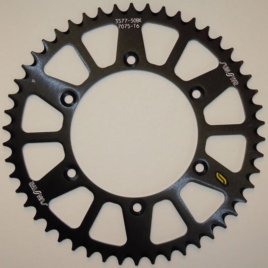 SUNSTAR WORKS TRIPLESTAR ALUMINUM REAR SPROCKET (5-357752BK)