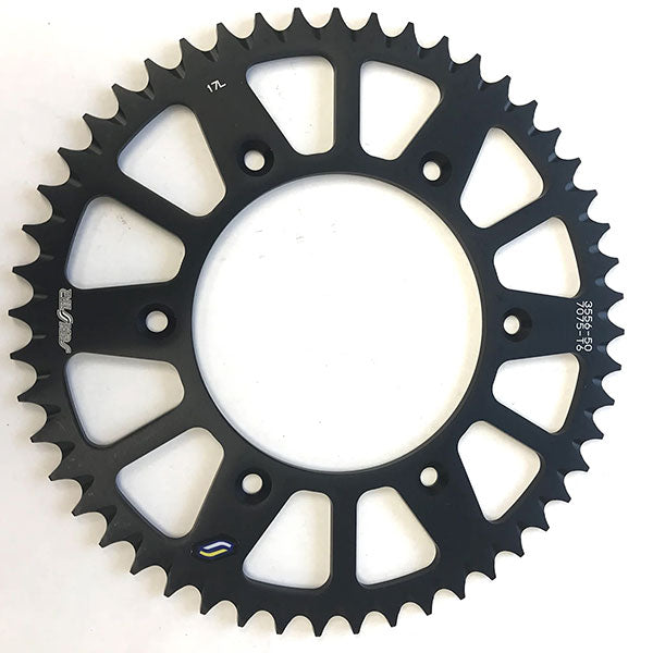 SUNSTAR WORKS TRIPLESTAR ALUMINUM REAR SPROCKET (5-355649BK)