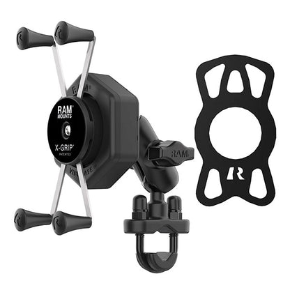 RAM X-Grip Large Phone Mount with Vibe-Safe & U-Bolt Base