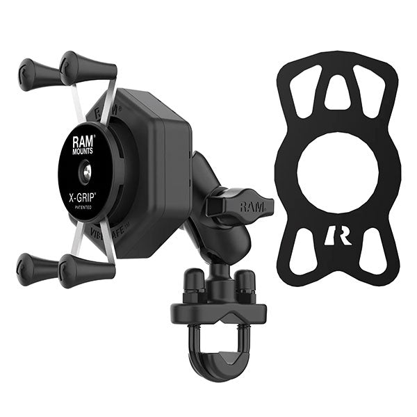 RAM X-Grip Phone Mount with Vibe-Safe & U-Bolt Base