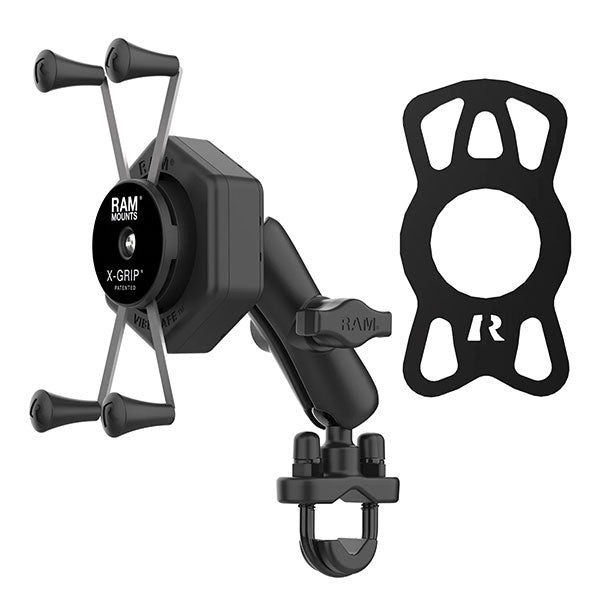 RAM X-Grip Large Phone Mount with Vibe-Safe & U-Bolt Base