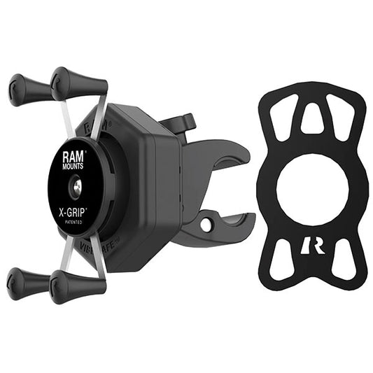 RAM X-Grip Phone Mount with Vibe-Safe & Small Tough-Claw (RAM-HOL-UN7-462-400)