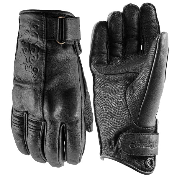 SPEED & STRENGTH WOMEN'S BLACKHEART LEATHER GLOVES