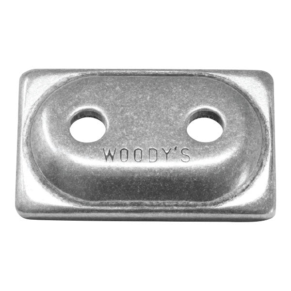 WOODY'S ALUMINUM DOUBLE DIGGER BACKER PLATES 12PK