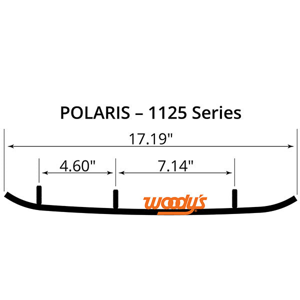 WOODY'S FLAT-TOP EXTENDER TRAIL III 4" CARBIDE RUNNER (EPI3-1125)