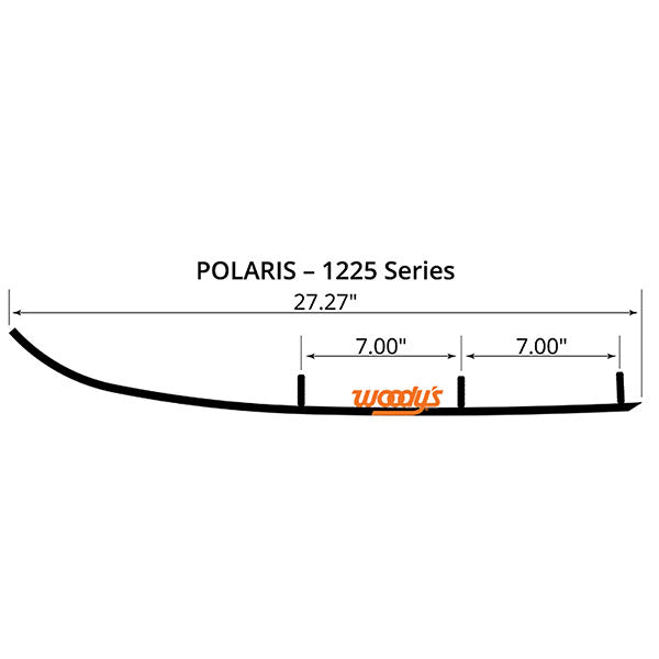 WOODY'S FLAT-TOP EXTENDER TRAIL III 4" CARBIDE RUNNER (EPI3-1225)