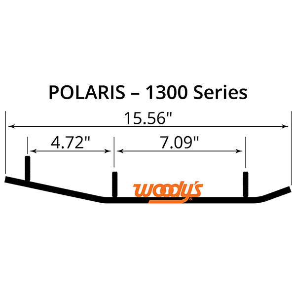 WOODY'S FLAT-TOP EXTENDER TRAIL III 4" CARBIDE RUNNER (EPI3-1300)