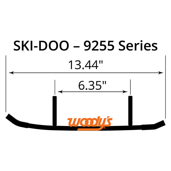 WOODY'S FLAT-TOP EXTENDER TRAIL III 4" CARBIDE RUNNER (ESD3-9255)