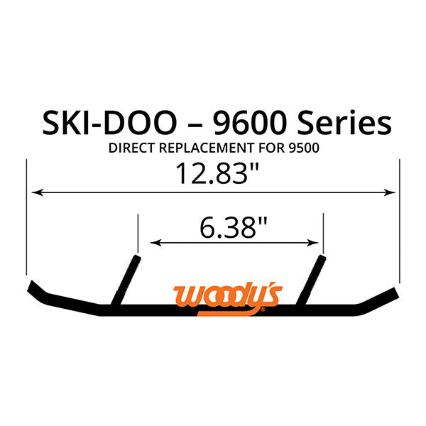 WOODY'S FLAT-TOP EXTENDER TRAIL III 4" CARBIDE RUNNER (ESD3-9600)