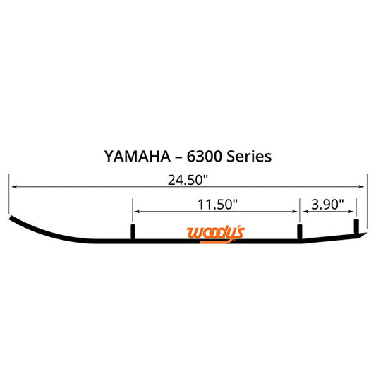 WOODY'S FLAT-TOP EXTENDER TRAIL III 4" CARBIDE RUNNER (EYV3-6300)