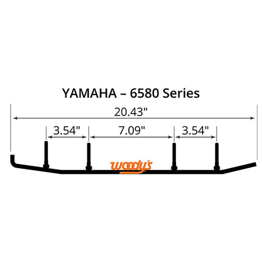 WOODY'S FLAT-TOP EXTENDER TRAIL III 4" CARBIDE RUNNER (EYV3-6580)