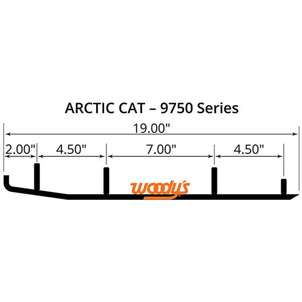 WOODY'S FLAT-TOP TRAIL BLAZER 6" CARBIDE TRAIL RUNNER (TAT4-9750)