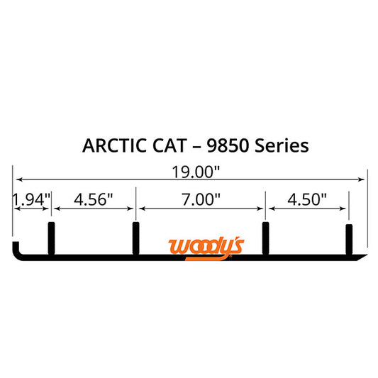 WOODY'S FLAT-TOP TRAIL BLAZER 6" CARBIDE TRAIL RUNNER (TAT4-9850)