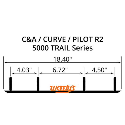 WOODY'S FLAT-TOP TRAIL BLAZER 6" CARBIDE TRAIL RUNNER (TCA-5000)