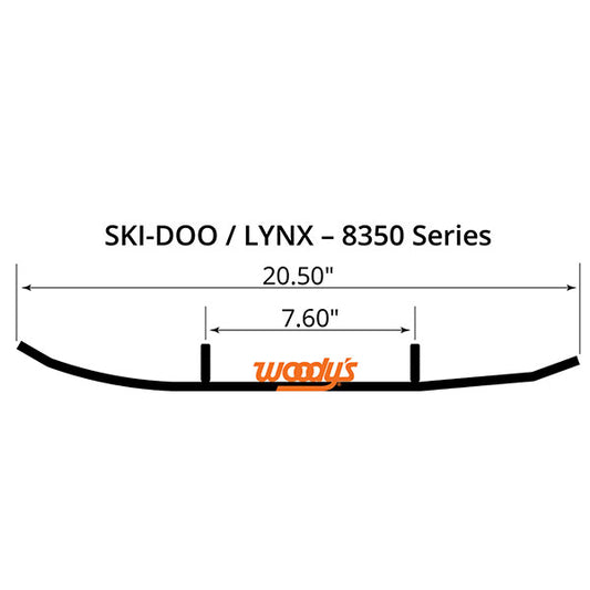 WOODY'S FLAT-TOP TRAIL BLAZER 6" CARBIDE TRAIL RUNNER (TLX4-8350)