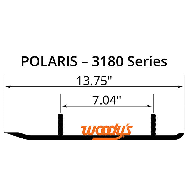 WOODY'S FLAT-TOP TRAIL BLAZER 6" CARBIDE TRAIL RUNNER (TPI-3180)