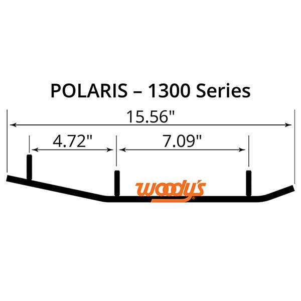 WOODY'S FLAT-TOP TRAIL BLAZER 6" CARBIDE TRAIL RUNNER (TPI4-1300)