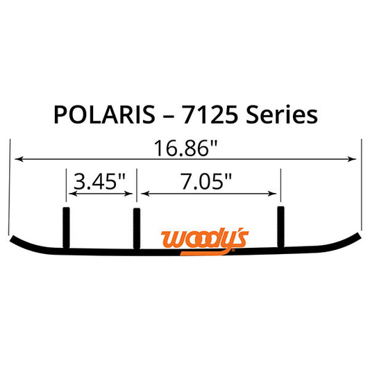 WOODY'S FLAT-TOP TRAIL BLAZER 6" CARBIDE TRAIL RUNNER (TPI4-7125)