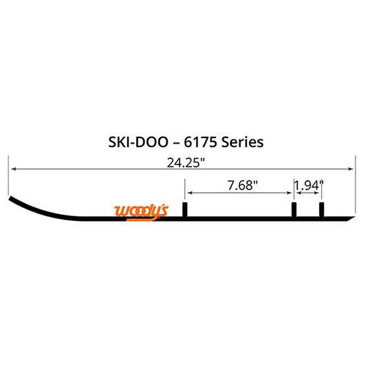 WOODY'S FLAT-TOP TRAIL BLAZER 6" CARBIDE TRAIL RUNNER (TSD4-6175)