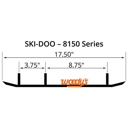 WOODY'S FLAT-TOP TRAIL BLAZER 6" CARBIDE TRAIL RUNNER (TSD4-8150)