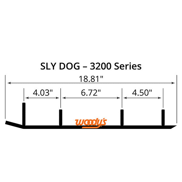 WOODY'S FLAT-TOP TRAIL BLAZER 6" CARBIDE TRAIL RUNNER (TSL4-3200)