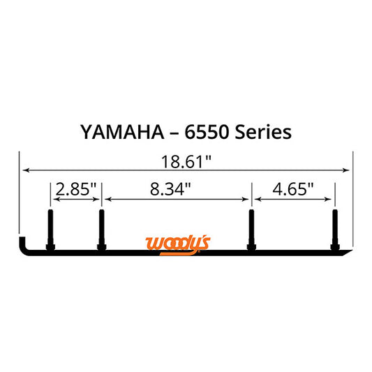 WOODY'S FLAT-TOP TRAIL BLAZER 6" CARBIDE TRAIL RUNNER (TYV4-6550)