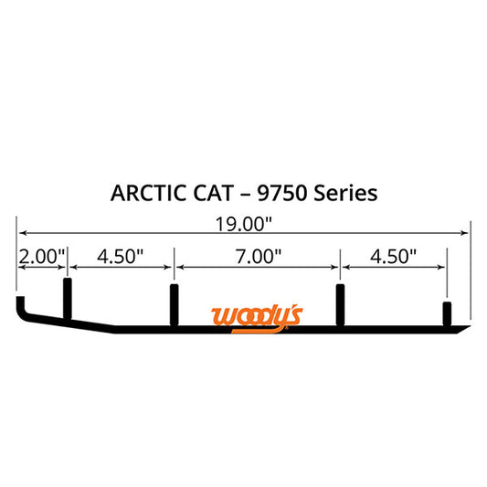 WOODY'S FLAT-TOP EXECUTIVE 8" CARBIDE TRAIL RUNNER (WAT-9750)