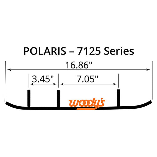 WOODY'S FLAT-TOP EXECUTIVE 8" CARBIDE TRAIL RUNNER (WPI-7125)