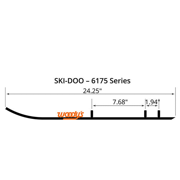 WOODY'S FLAT-TOP EXECUTIVE 8" CARBIDE TRAIL RUNNER (WSD-6175)